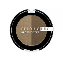 Тени для бровей Relouis Pro Brow Powder 3г №01 BLONDE NEW Тени для бровей Relouis Pro Brow Powder 3г №01 BLONDE NEW